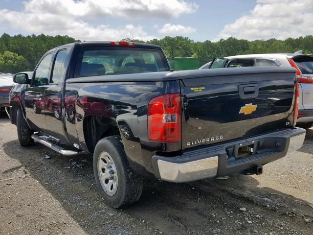 1GCRCPEXXDZ374386 - 2013 CHEVROLET SILVERADO BLACK photo 3