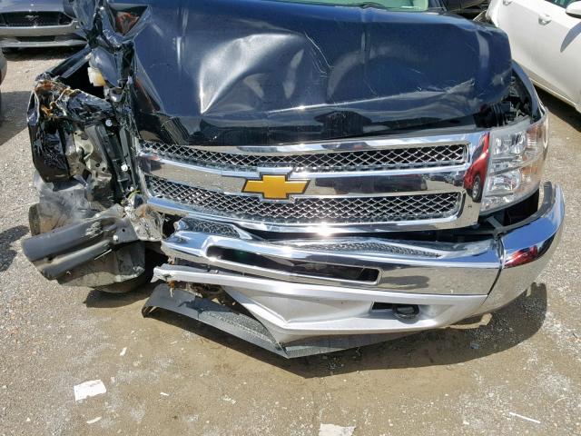 1GCRCPEXXDZ374386 - 2013 CHEVROLET SILVERADO BLACK photo 7