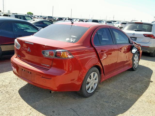 JA32U2FU1FU013116 - 2015 MITSUBISHI LANCER ES BURGUNDY photo 4