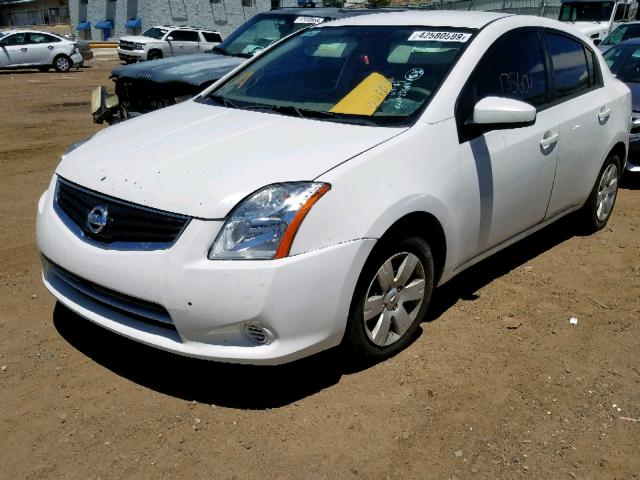 3N1AB6AP2CL620064 - 2012 NISSAN SENTRA 2.0 WHITE photo 2