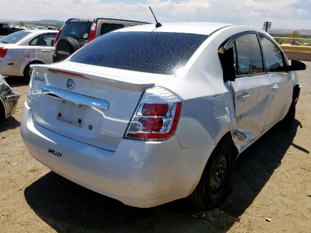 3N1AB6AP2CL620064 - 2012 NISSAN SENTRA 2.0 WHITE photo 4