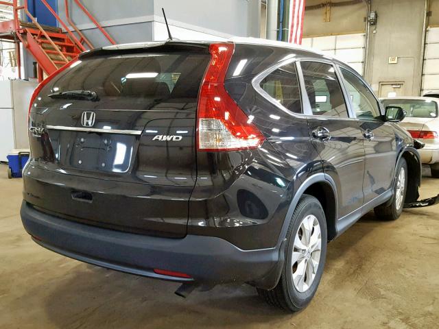 2HKRM4H78DH637635 - 2013 HONDA CR-V EXL BLACK photo 4