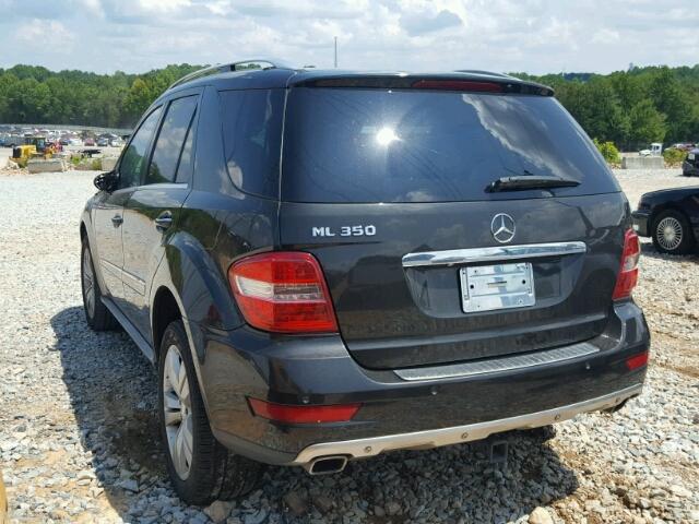 4JGBB5GB8AA607116 - 2010 MERCEDES-BENZ ML 350 BLACK photo 3