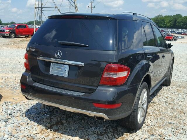 4JGBB5GB8AA607116 - 2010 MERCEDES-BENZ ML 350 BLACK photo 4