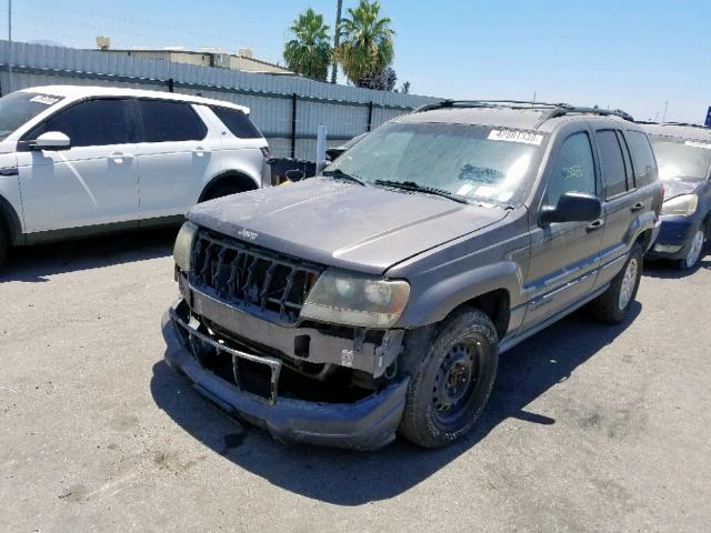 1J8GW48N23C580030 - 2003 JEEP GRAND CHER GRAY photo 2