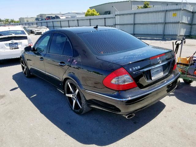 WDBUF56X58B333701 - 2008 MERCEDES-BENZ E 350 BLACK photo 3