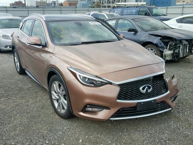 SJKCH5CP9HA025848 - 2017 INFINITI QX30 BASE PINK photo 1
