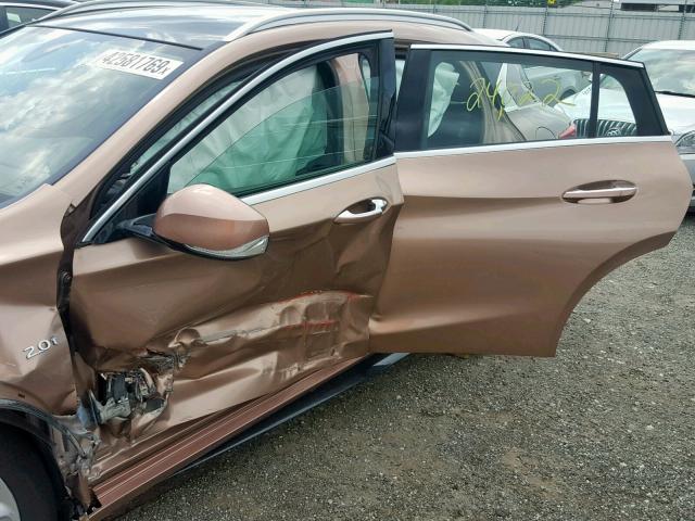 SJKCH5CP9HA025848 - 2017 INFINITI QX30 BASE PINK photo 10