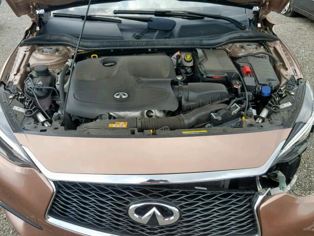 SJKCH5CP9HA025848 - 2017 INFINITI QX30 BASE PINK photo 7