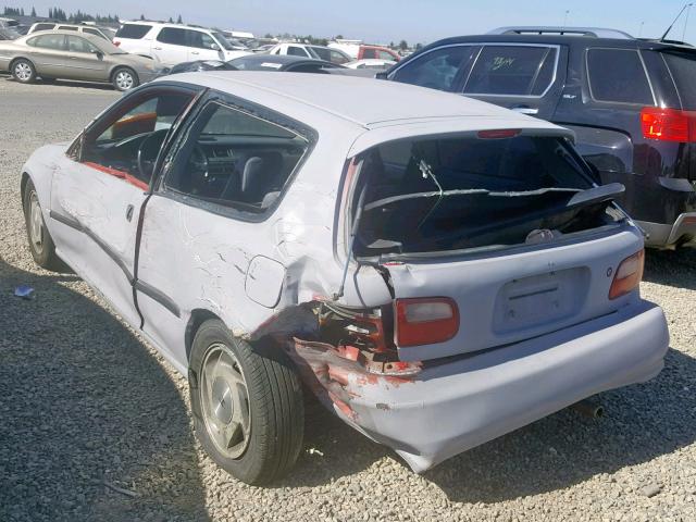 2HGEH2462PH543141 - 1993 HONDA CIVIC DX SILVER photo 3