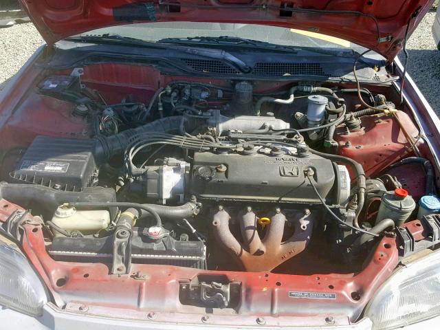 2HGEH2462PH543141 - 1993 HONDA CIVIC DX SILVER photo 7