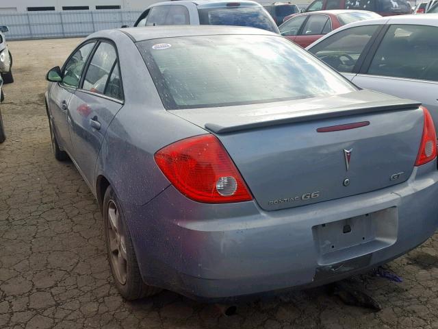 1G2ZH57NX94158919 - 2009 PONTIAC G6 GT BLUE photo 3