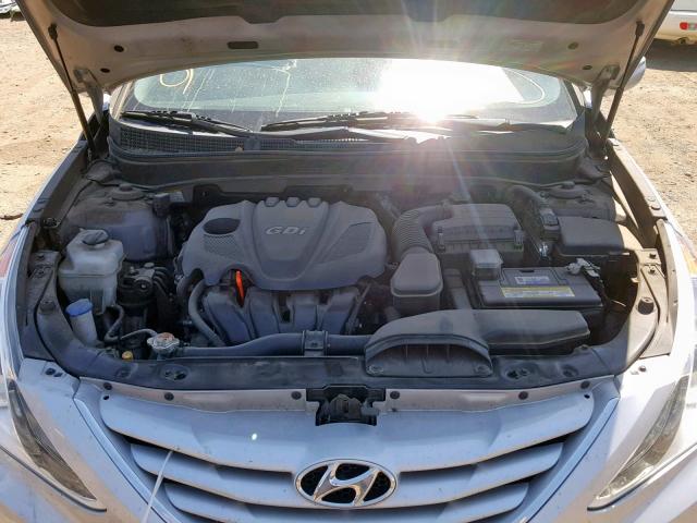 5NPEB4AC5DH669714 - 2013 HYUNDAI SONATA GLS SILVER photo 7