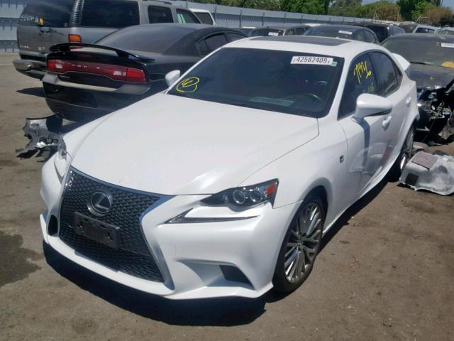 JTHBF1D21E5029783 - 2014 LEXUS IS 250 WHITE photo 2