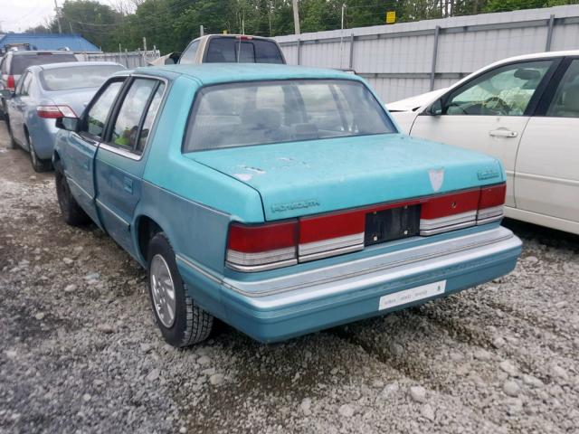 3P3XA46K9PT564576 - 1993 PLYMOUTH ACCLAIM GREEN photo 3