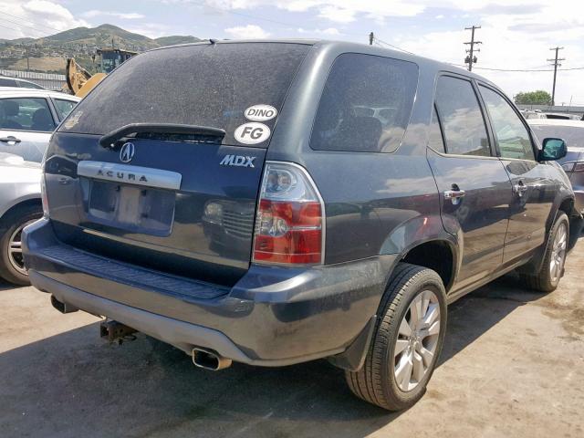 2HNYD182X6H500278 - 2006 ACURA MDX GRAY photo 4