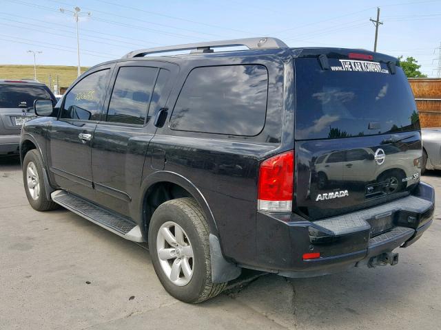 5N1BA0NC7AN602936 - 2010 NISSAN ARMADA SE BLACK photo 3