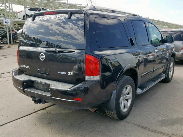 5N1BA0NC7AN602936 - 2010 NISSAN ARMADA SE BLACK photo 4