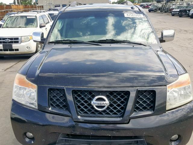 5N1BA0NC7AN602936 - 2010 NISSAN ARMADA SE BLACK photo 9