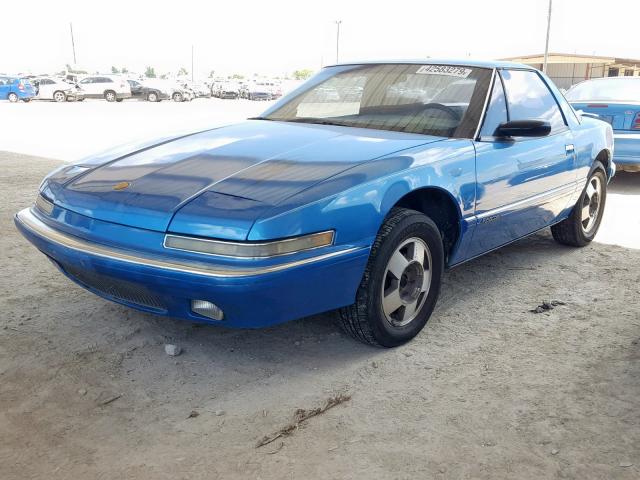 1G4EC13C2LB900945 - 1990 BUICK REATTA BLUE photo 2