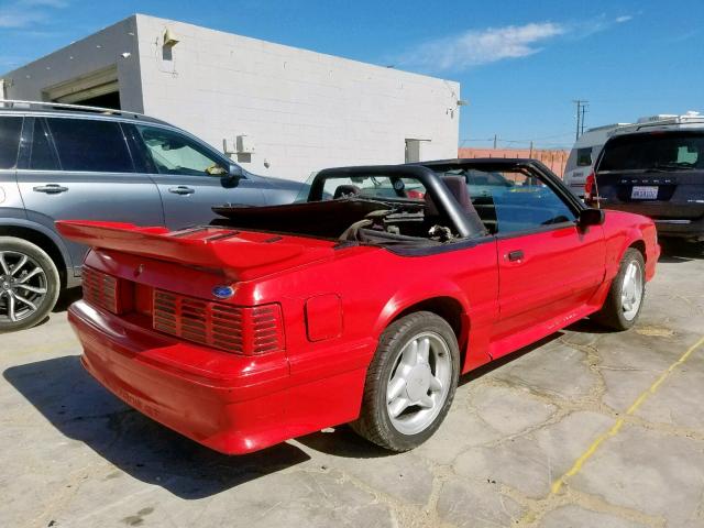 1FABP45E1JF282573 - 1988 FORD MUSTANG GT RED photo 4