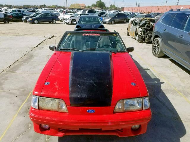 1FABP45E1JF282573 - 1988 FORD MUSTANG GT RED photo 9