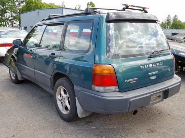 JF1SF6358WH751722 - 1998 SUBARU FORESTER L GREEN photo 3