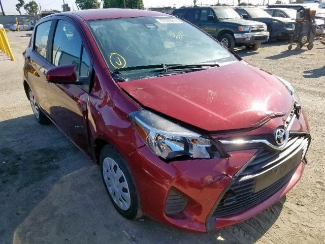 VNKKTUD37HA079241 - 2017 TOYOTA YARIS L BURGUNDY photo 1