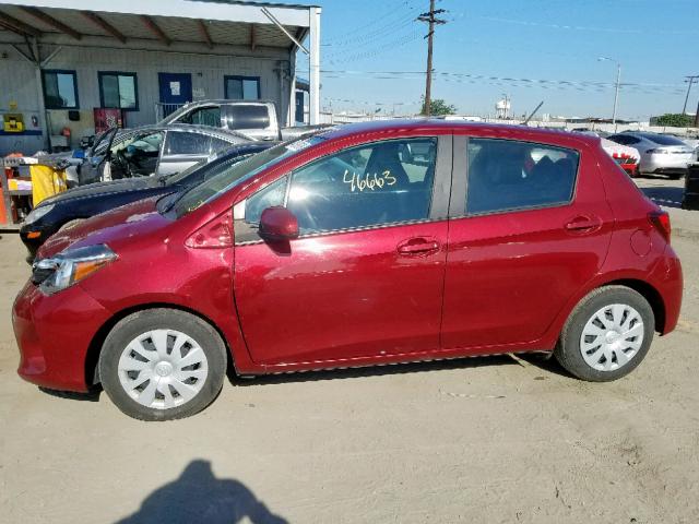 VNKKTUD37HA079241 - 2017 TOYOTA YARIS L BURGUNDY photo 9