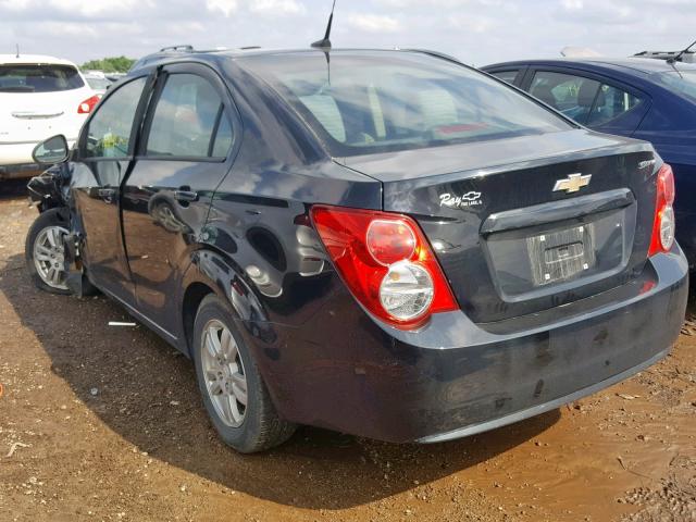 1G1JA5SH9C4109645 - 2012 CHEVROLET SONIC LS 黑色 照片 3
