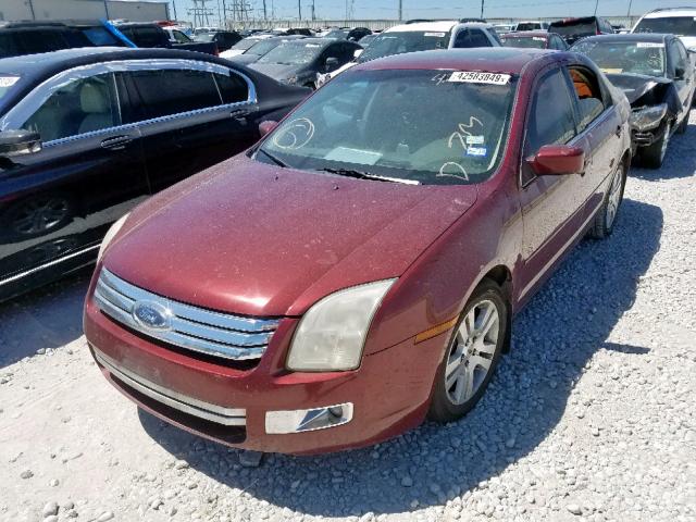 3FAHP08107R122532 - 2007 FORD FUSION SEL RED photo 2