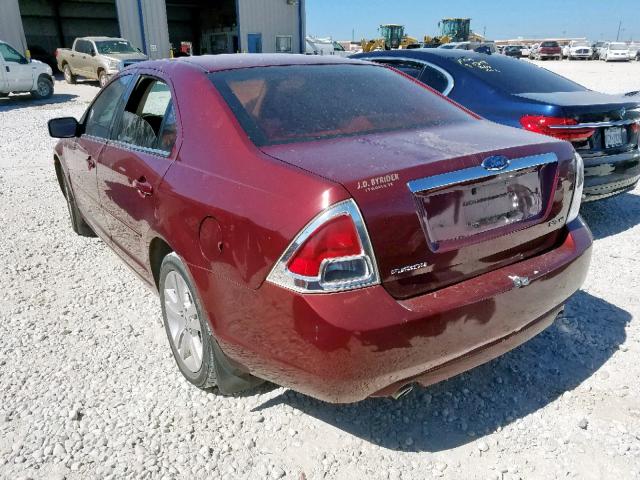 3FAHP08107R122532 - 2007 FORD FUSION SEL RED photo 3