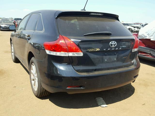 4T3BA3BB1BU019225 - 2011 TOYOTA VENZA BASE BLACK photo 3