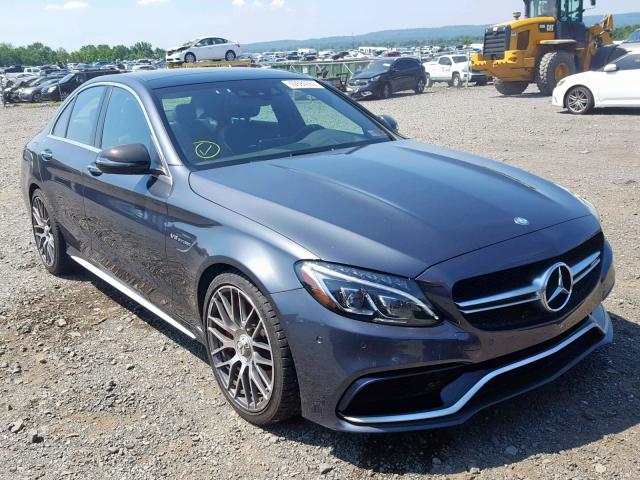 55SWF8HB9GU110214 - 2016 MERCEDES-BENZ C 63 AMG-S CHARCOAL photo 1