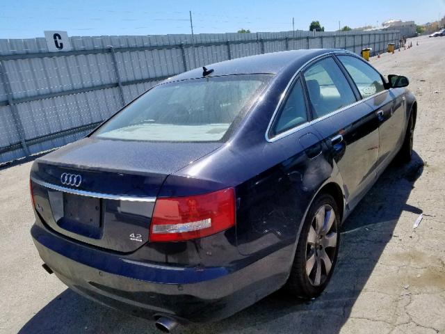 WAUDV74F58N040161 - 2008 AUDI A6 4.2 QUA BLUE photo 4