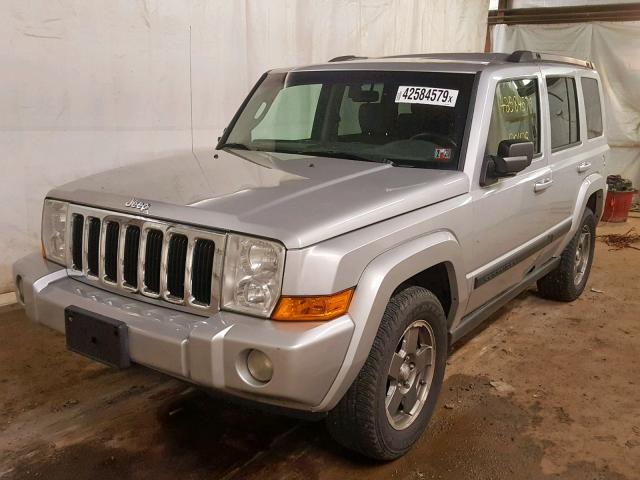1J8HG48K87C634038 - 2007 JEEP COMMANDER 银色 照片 2
