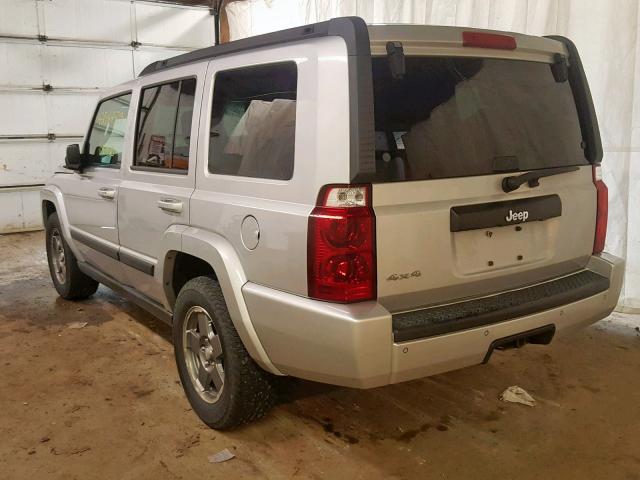 1J8HG48K87C634038 - 2007 JEEP COMMANDER 银色 照片 3