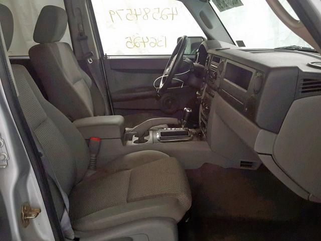 1J8HG48K87C634038 - 2007 JEEP COMMANDER 银色 照片 5