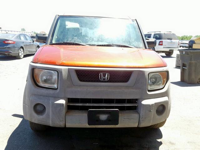 5J6YH18513L010518 - 2003 HONDA ELEMENT EX ORANGE photo 9