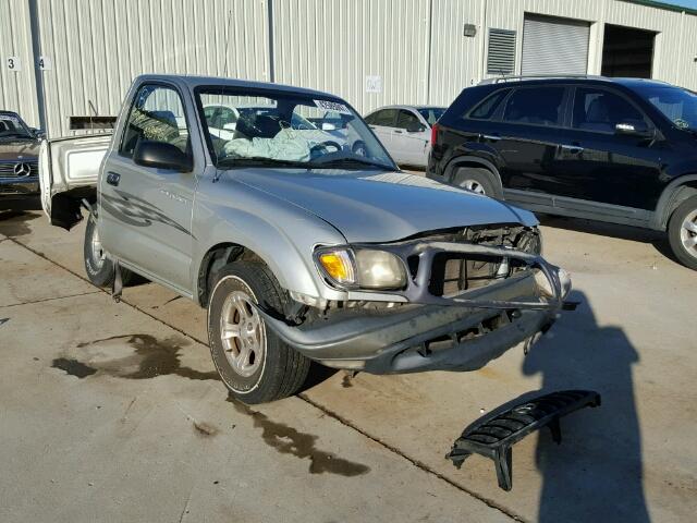 5TENL42N41Z835176 - 2001 TOYOTA TACOMA SILVER photo 1