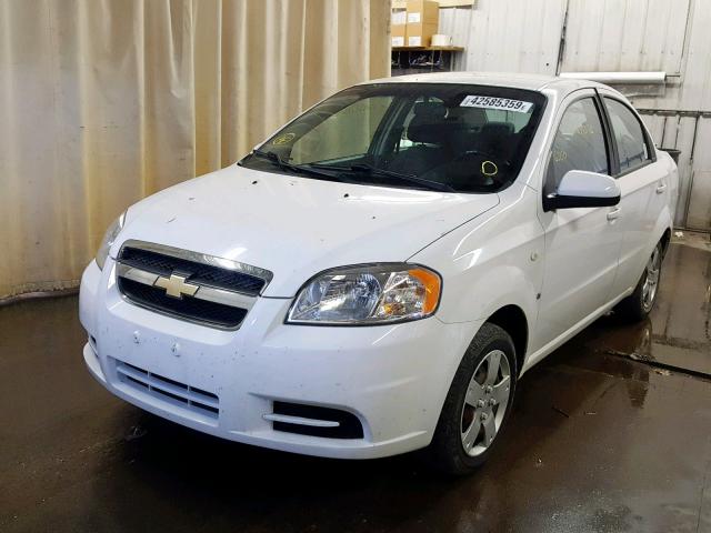 KL1TD56678B209723 - 2008 CHEVROLET AVEO BASE Ақ фото 2