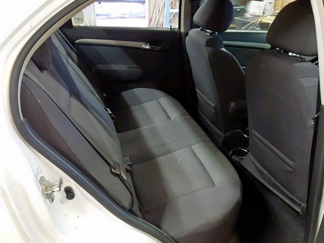 KL1TD56678B209723 - 2008 CHEVROLET AVEO BASE Ақ фото 6