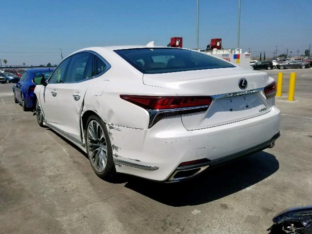 JTHB51FF2J5005148 - 2018 LEXUS LS 500 WHITE photo 3