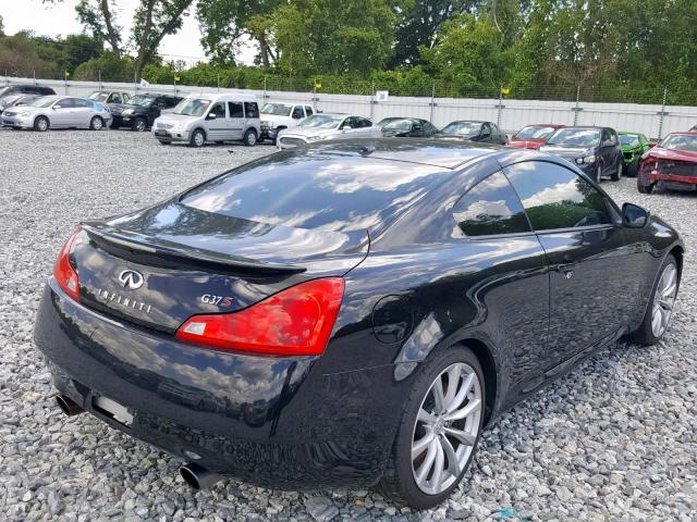 JNKCV64E79M607296 - 2009 INFINITI G37 BASE BLACK photo 4