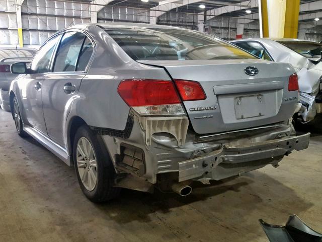 4S3BMAC61C1032098 - 2012 SUBARU LEGACY 2.5 SILVER photo 3