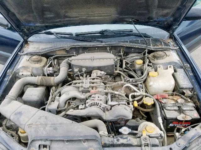 4S3BH635916302185 - 2001 SUBARU LEGACY L BLUE photo 7