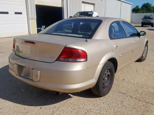 1C3EL46X81N732278 - 2001 CHRYSLER SEBRING LX TAN photo 4