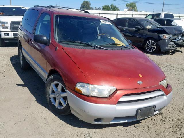 4N2ZN17TX2D809464 - 2002 NISSAN QUEST GLE RED photo 1