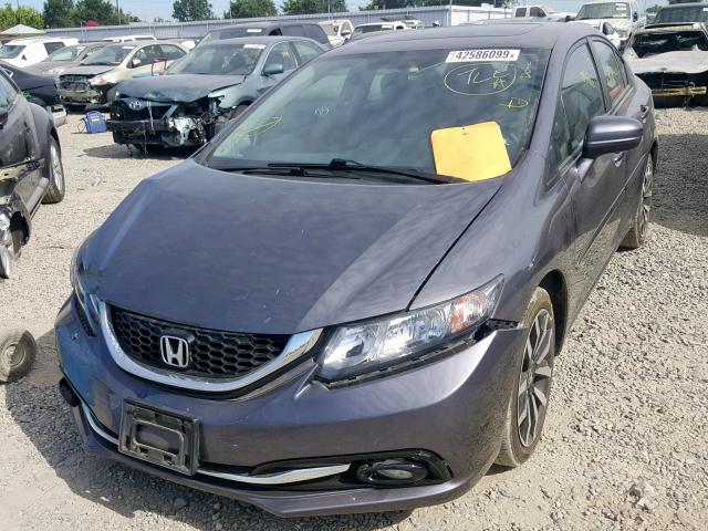 2HGFB2F9XFH525451 - 2015 HONDA CIVIC EXL 黑色 照片 2