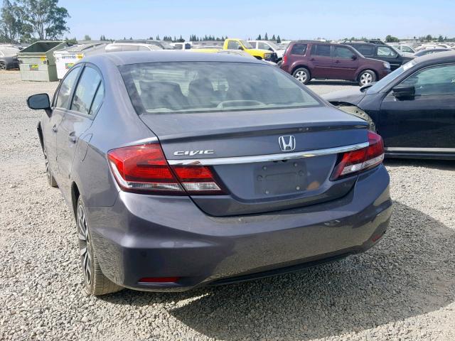 2HGFB2F9XFH525451 - 2015 HONDA CIVIC EXL 黑色 照片 3